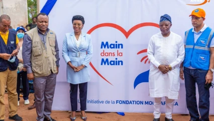 CONSTRUCTION D&rsquo;INFRASTRUCTURES DE CANTINE SCOLAIRE A L&rsquo;EPP GOULO SODJI : « Main dans la main », l&rsquo;initiative de la Fondation Moov Africa pour promouvoir l&rsquo;entraide, lancée