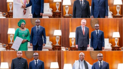 Diplomatie :Le président Romuald Wadagni reçoit les lettres de créance de treize ambassadeurs