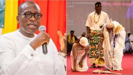 Engagé pour la valorisation des religions endogènes: le Président Patrice Talon reçoit une haute distinction de Hounon