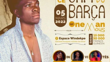 GRANDE SOIRÉE DE FOU RIRE À PARAKOU : L&rsquo;humoriste Sam du Barça en « One Man Show » le 5 mars