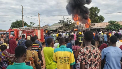 Incendie de l'essence frelatée à Banikoara :Un mort enregistré, des blessés et plusieurs dégâts matériels