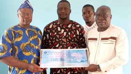 Ligue départementale de football amateur du borgou :L'AS Gamia récompensée avec un chèque de 500 000 Fcfa après son sacre
