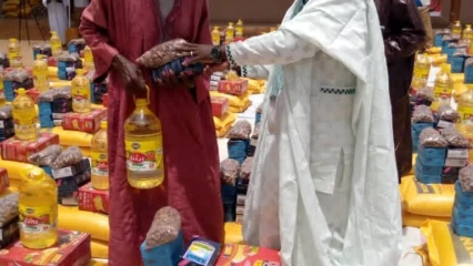MALANVILLE/JEÛNE DE RAMADAN :  L&rsquo;Organisation Bienfaisance au Bénin (Obb) fait don de vivres aux nécessiteux