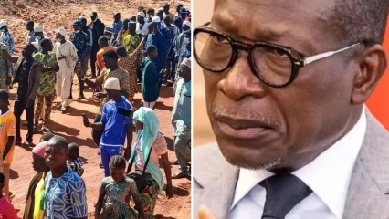 Marche de remerciement des populations de kouandé pour une route en chantier: patrice talon n&rsquo;en avait pas besoin
