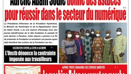 Parution du mardi 24 août 2021