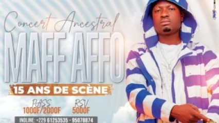 POUR CÉLÉBRER SES 15 ANS DE CARRIÈRE : Maff Affo en concert, le 25 juin prochain