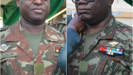 Pour leur bravoure et patriotisme: Fructueux Gbaguidi et Dieudonné Tévoédjrè reçoivent de nouvelles étoiles