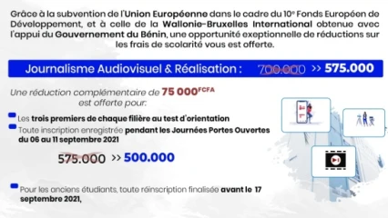 POUR TOUTE INSCRIPTION EN PREMIERE ANNEE POUR LE COMPTE DE LA RENTREE 2021-2022 : L&rsquo;Isma subventionne les frais de scolarité