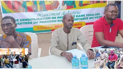 Pour un fort taux de participation à la présidentielle de 2026,  Bilal Yacoubou renvoie des jeunes de la 8ᵉ Circonscription Électorale en mission de sensibilisation