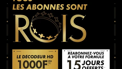 Promotion « Canal Royal » de canal + Bénin: le décodeur à 1 000 F, chaînes bonus et programmation premium