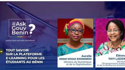 RENCONTRE DES MINISTRES LADEKAN ET ZOUMAROU AVEC LES INTERNAUTES : L&rsquo;accès à la plate-forme e-Learning gratuit