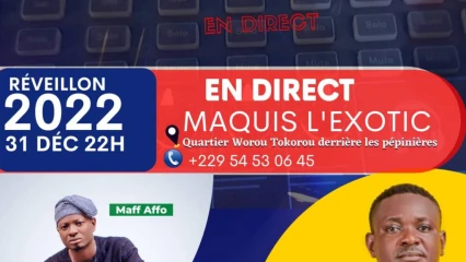 REVEILLON DU NOUVEL AN :  Deeman radio offre un show en direct du maquis l&rsquo;Exotic 
