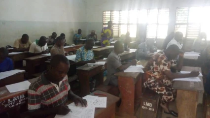SESSION DE REMPLACEMENT DE L&rsquo;ÉVALUATION DIAGNOSTIQUE A PARAKOU : Des enseignants composent dans le calme en présence du ministre Mahougnon Kakpo