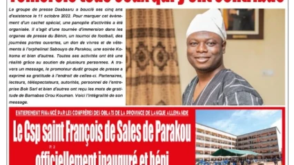 UNE DU MARDI 18 OCTOBRE 2022