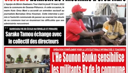 UNE DU VENDREDI 25 MARS 2022