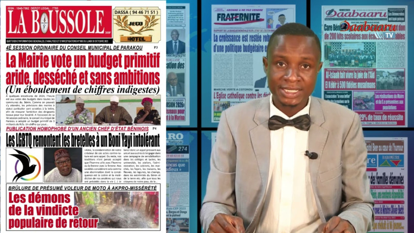 Revue des titres de ce lundi 30 octobre 2023 sur Daabaaru TV