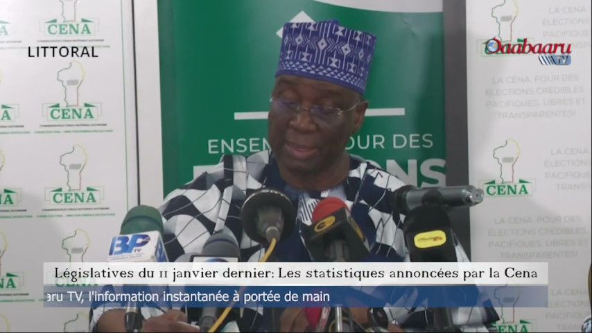 Législatives du 11 janvier dernier: Les statistiques annoncées par la Cena