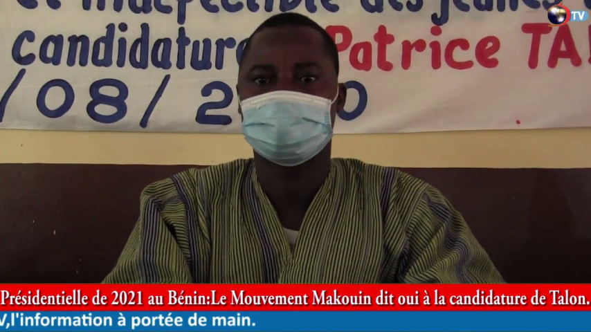 PRÉSIDENTIELLE DE 2021 AU BÉNIN: Le Mouvement Makouin dit oui à la candidature de Talon