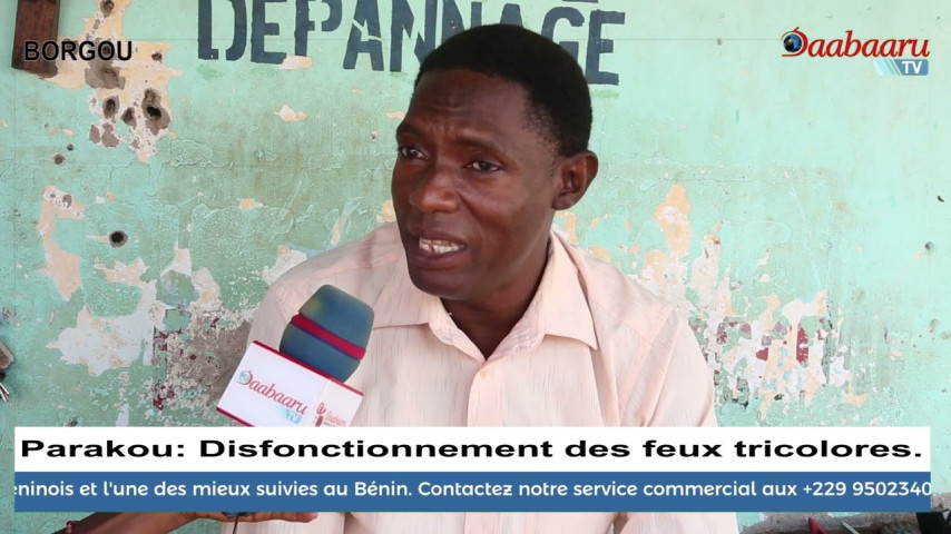 PARAKOU: Dysfonctionnement des feux tricolores