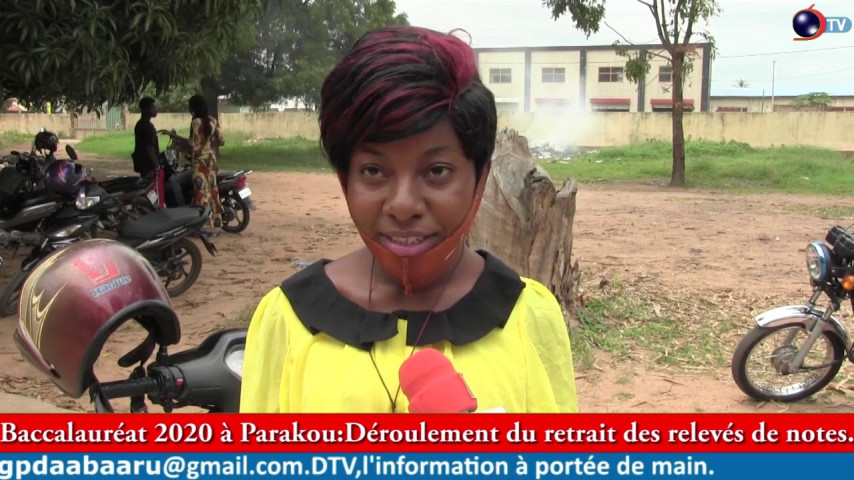 BACCALAURÉAT 2020 À PARAKOU: Distribution des relevés de notes