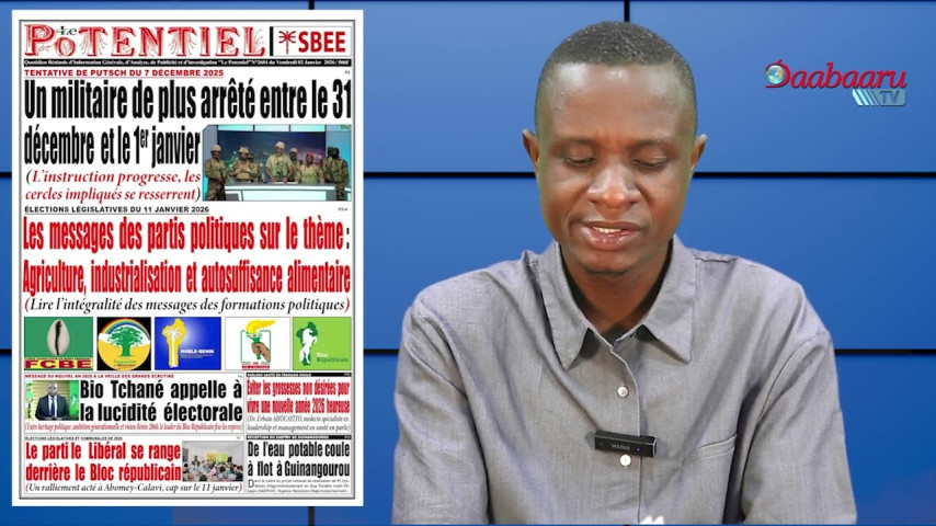 REVUE DES TITRES DES JOURNAUX DE CE VENDREDI 02 JANVIER 2026