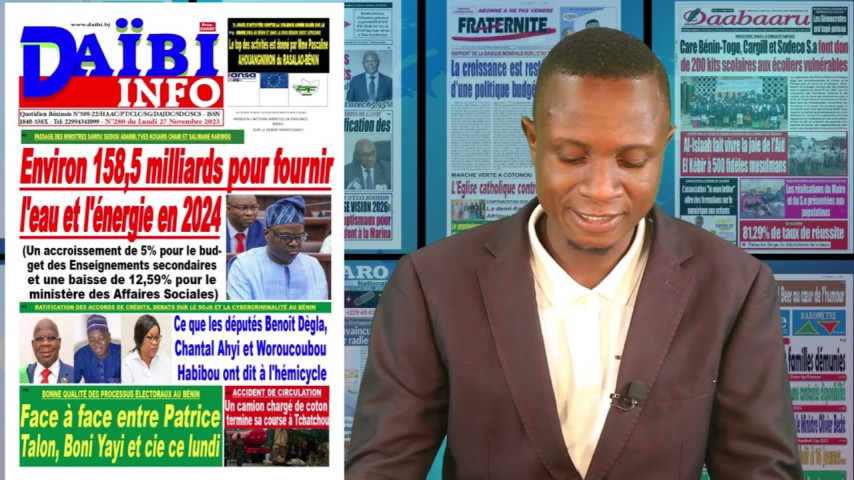 REVUE DES TITRE DE CE LUNDI 27 NOVEMBRE 2023