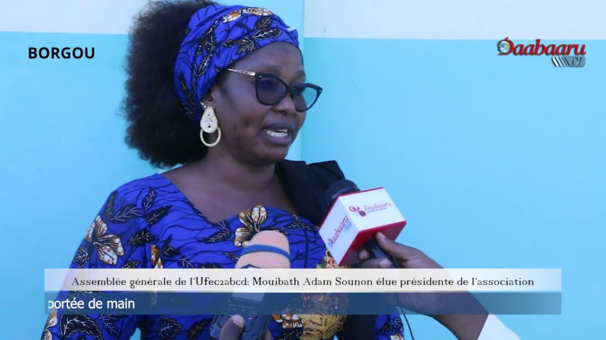 ASSEMBLÉE GÉNÉRALE DE  l’UFEC2ABCD : Mouibath Adam Sounou élue présidente de l'association