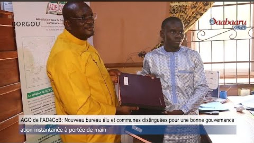 AGO de L’ADéCoB: Nouveau bureau élu et communes distinguées pour bonne gouvernance