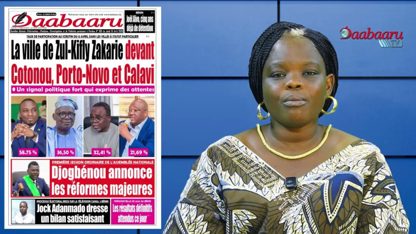 (BAATONUM) REVUE HEBDOMADAIRE DES TITRES DES JOURNAUX DE CE SAMEDI 18 AVRIL 2026
