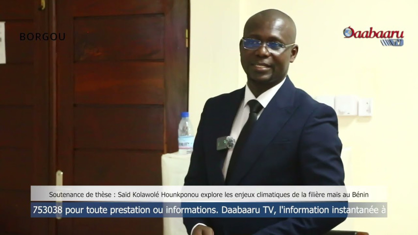 UP : Saïd Kolawolé Hounkponou explore les enjeux climatiques de la filière maïs au Bénin