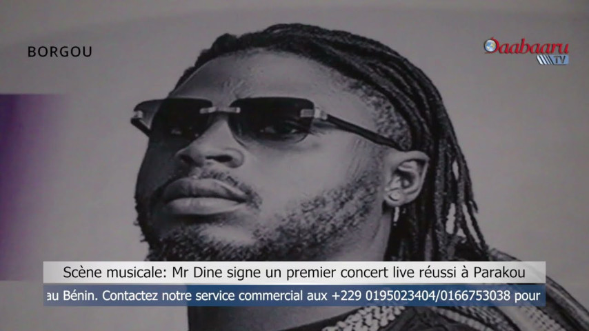 SCÈNE MUSICALE : Mr Dine signe un premier concert live réussi à Parakou