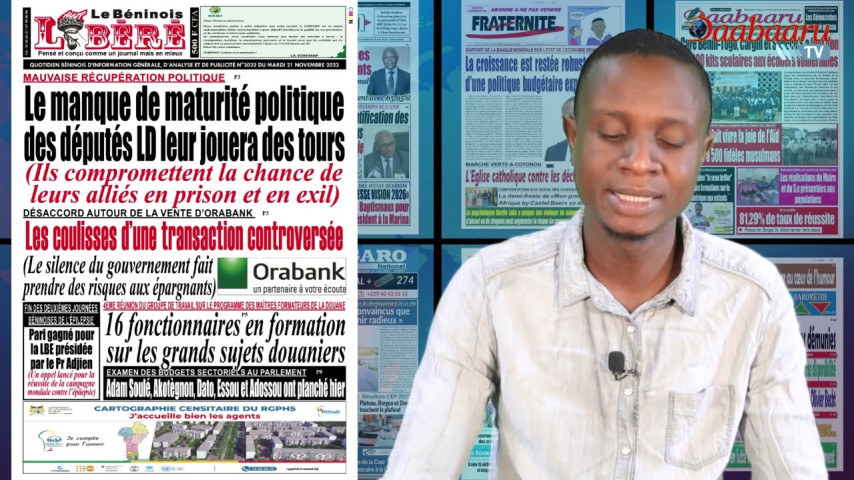 REVUE DES TITRE DE CE MARDI 21 NOVEMBRE 2023