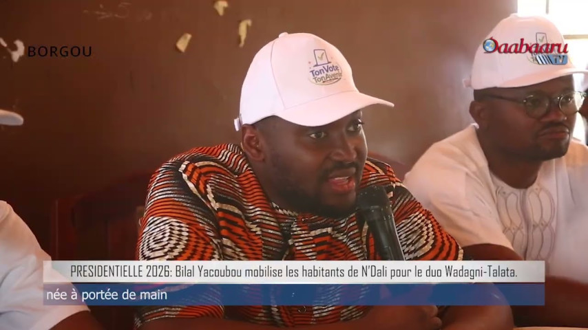PRÉSIDENTIELLE 2026 : Bilal Yacoubou mobilise les habitants de N’Dali pour le duo Wadagni-Talata