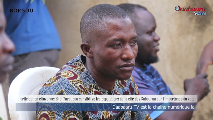 Bilal Yacoubou sensibilise les populations de la cité des Kobourou sur l’importance du vote