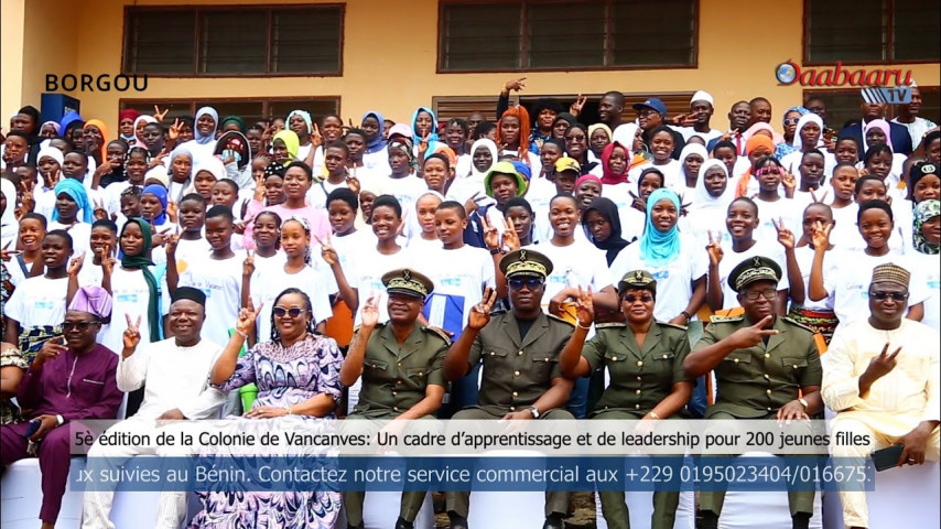 5ᵉ  COLONIE DE VACANCES : un cadre d’apprentissage et de leadership pour 200 jeunes filles
