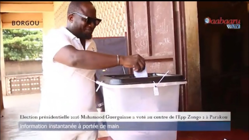 Election présidentielle 2026 Mahamood Guerguisse a voté au centre de l’Epp Zongo 2 à Parakou