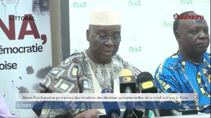 Bénin: Proclamation provisoire des résultats des élections présidentielles 12 avril 2026 par la Cena