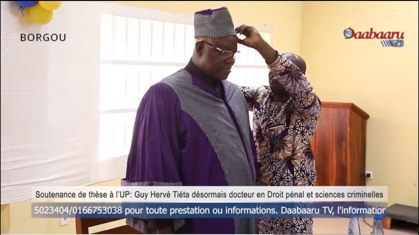 SOUTENANCE DE THÈSE À l’UP: Guy Hervé Tiéta désormais docteur en Droit pénal et sciences criminelles