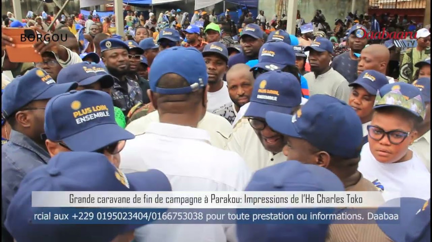 PARAKOU : Message de l'He Charles Toko après la caravane de clôture de la campagne électorale