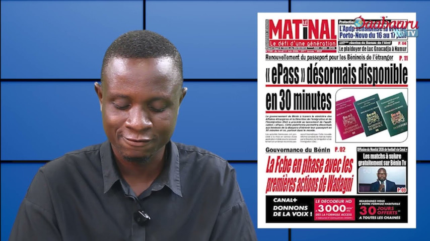 REVUE DES TITRES DES JOURNAUX DE CE JEUDI 12 JUIN 2026