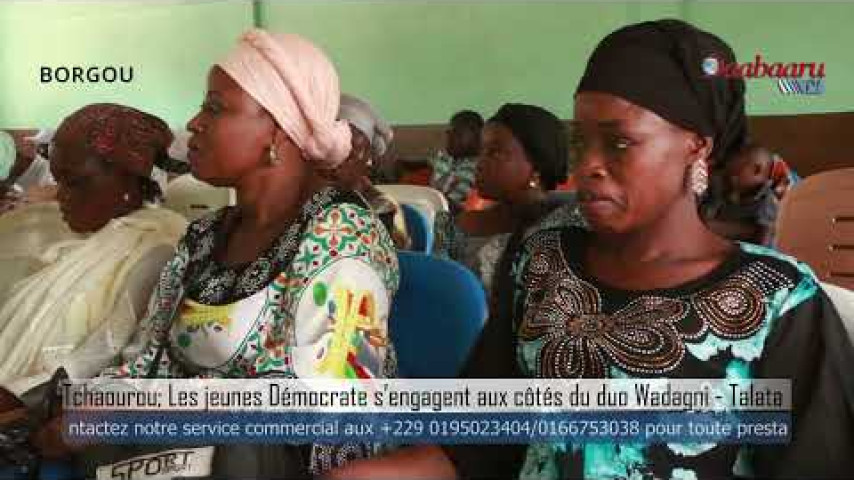 Tchaourou: les jeunes Démocrate s’engagent aux côtés du duo Wadagni-Talata