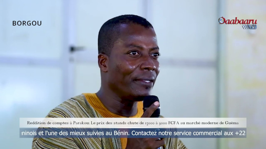 REDDITION DE COMPTES A PARAKOU, LE GOUVERNEMENT TIENT SA PROMESSE SUR LE COUT DES STANDS