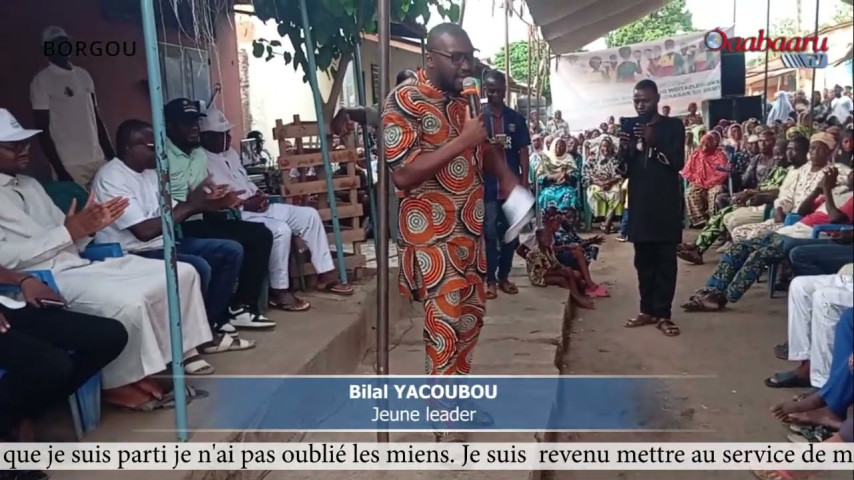 PARAKOU:Bilal Yacoubou mobilise Yarakinin pour une forte participation à la présidentielle prochaine