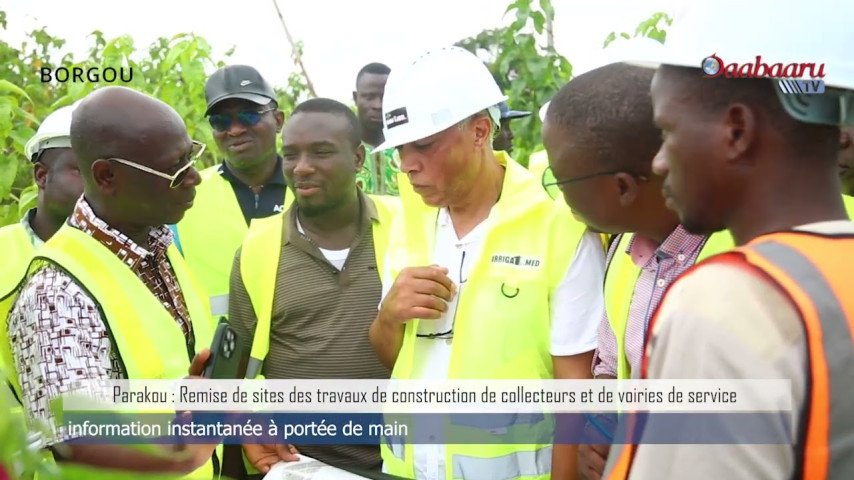 PARAKOU: Remise de sites des travaux de construction de collecteurs et de voirie de service