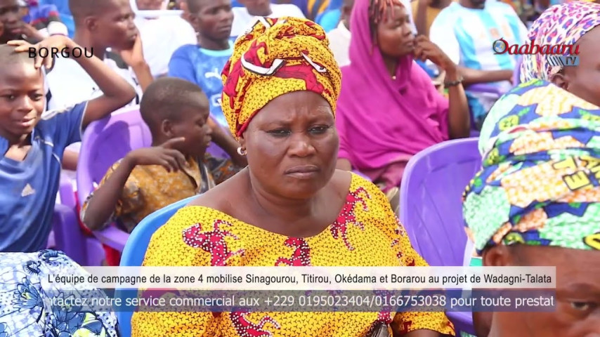 Parakou :  La  zone 4 mobilise Sinagourou, Titirou, Okédama et Borarou au profit de Wadagni-Talata