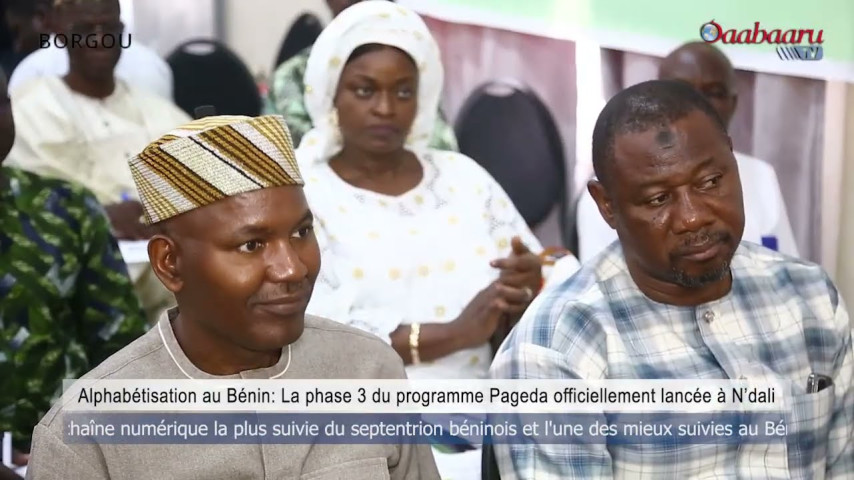 Alphabétisation au Bénin La phase 3 du programme Pageda officiellement lancée à N’dali