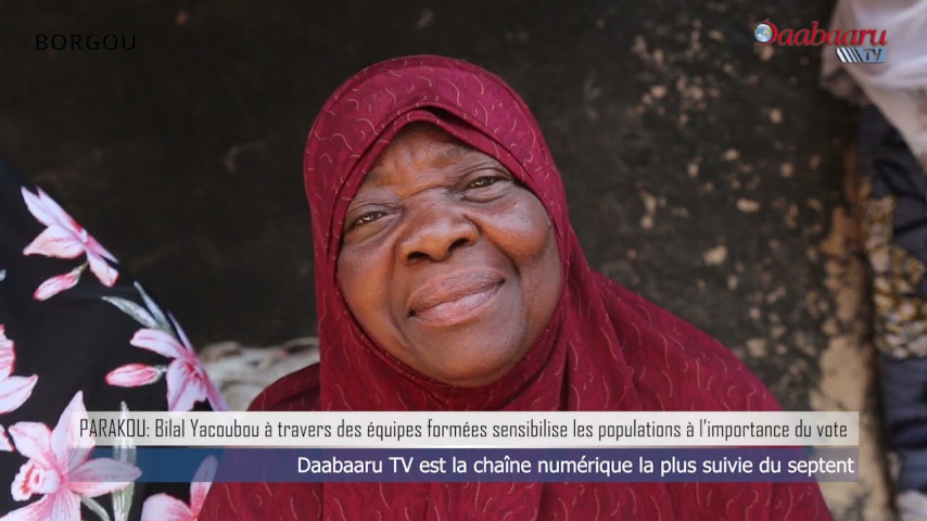 PARAKOU:Bilal Yacoubou à travers des équipes  sensibilise les populations à l'importance du vote