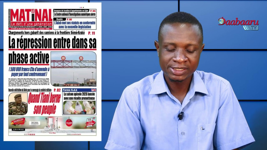 REVUE DES TITRES DES JOURNAUX DE CE MERCREDI 18 MARS 2026