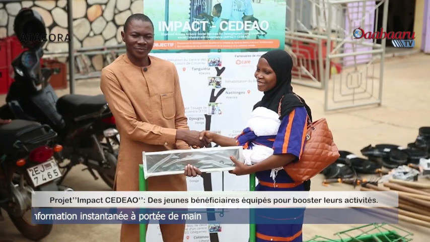 PROJET « IMPACT CEDEAO » : DES JEUNES BÉNÉFICIAIRES ÉQUIPÉS POUR BOOSTER LEURS ACTIVITÉS