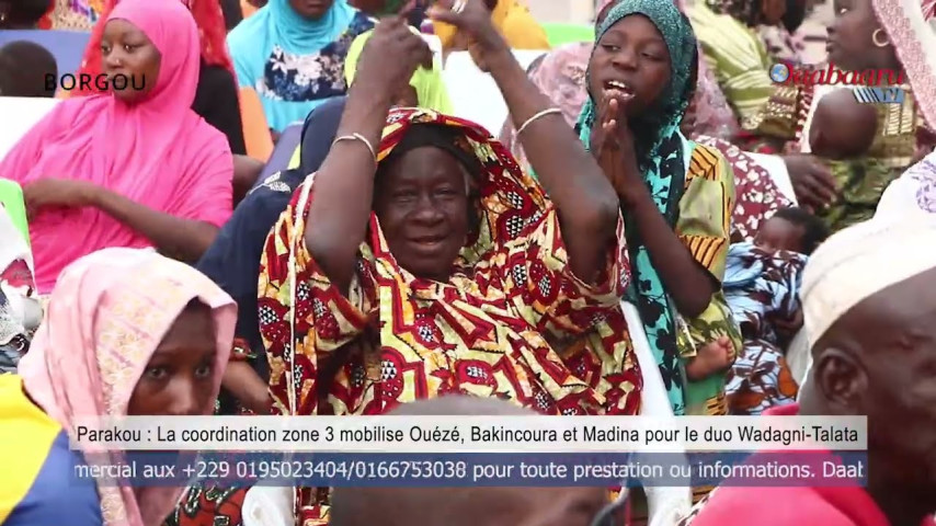 Parakou : La coordination zone 3 mobilise Ouézé, Bakincoura et Madina pour le duo Wadagni-Talata
